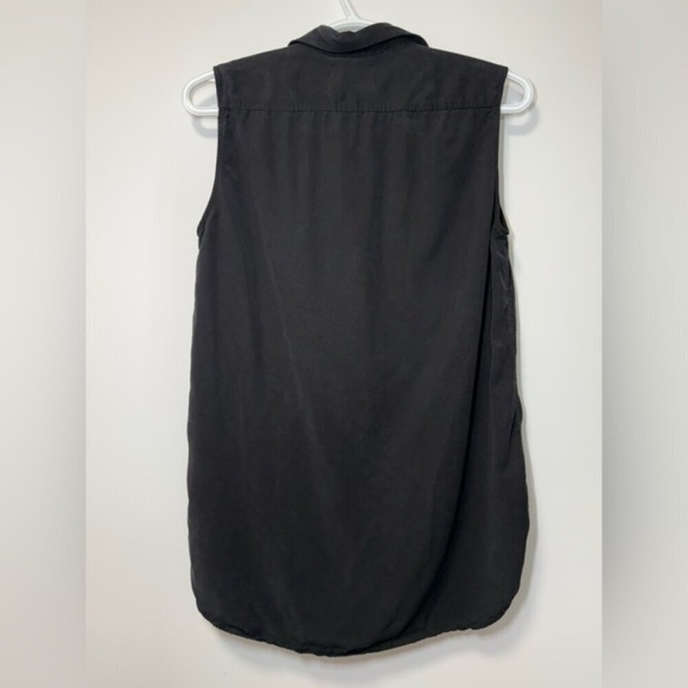 Aritzia Babaton Black Utility Sleeveless Shirt size XS - Picture 5 of 9